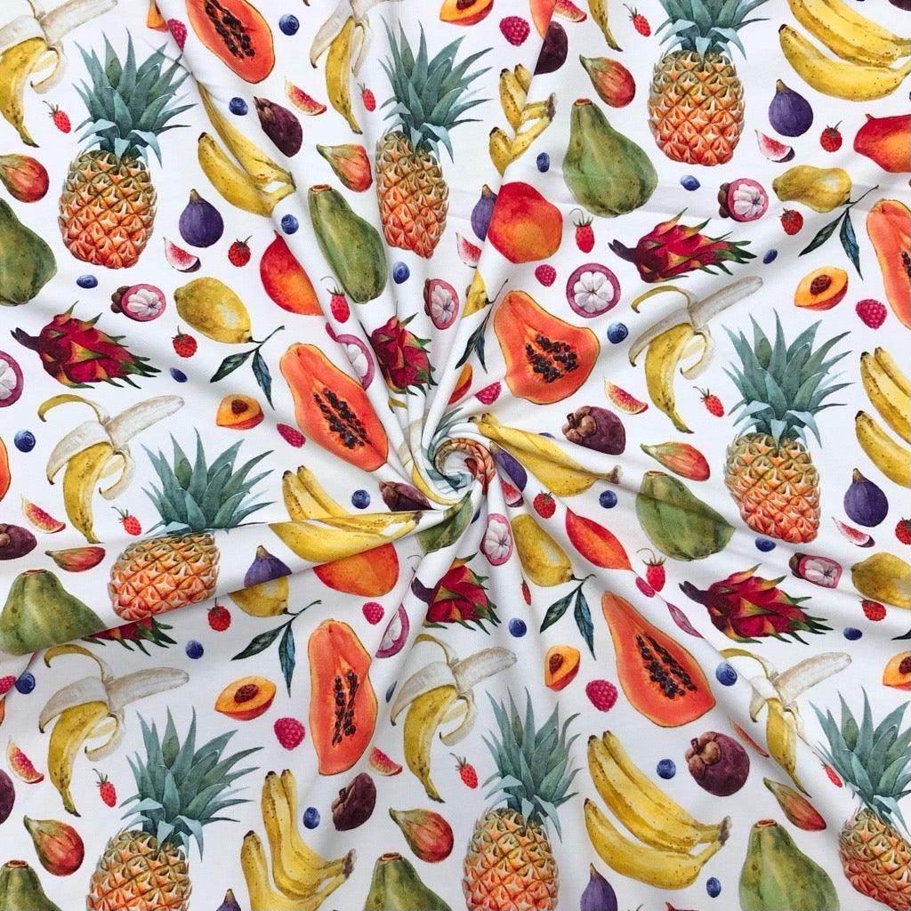 Mix Fruits Digital French Terry Fabric
